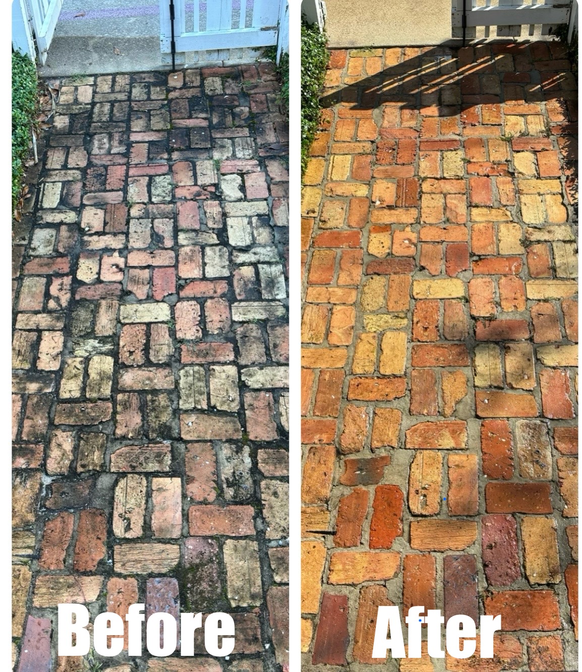 Brick Cleaning / Sidewalk Cleaning in Cantonment, Florida