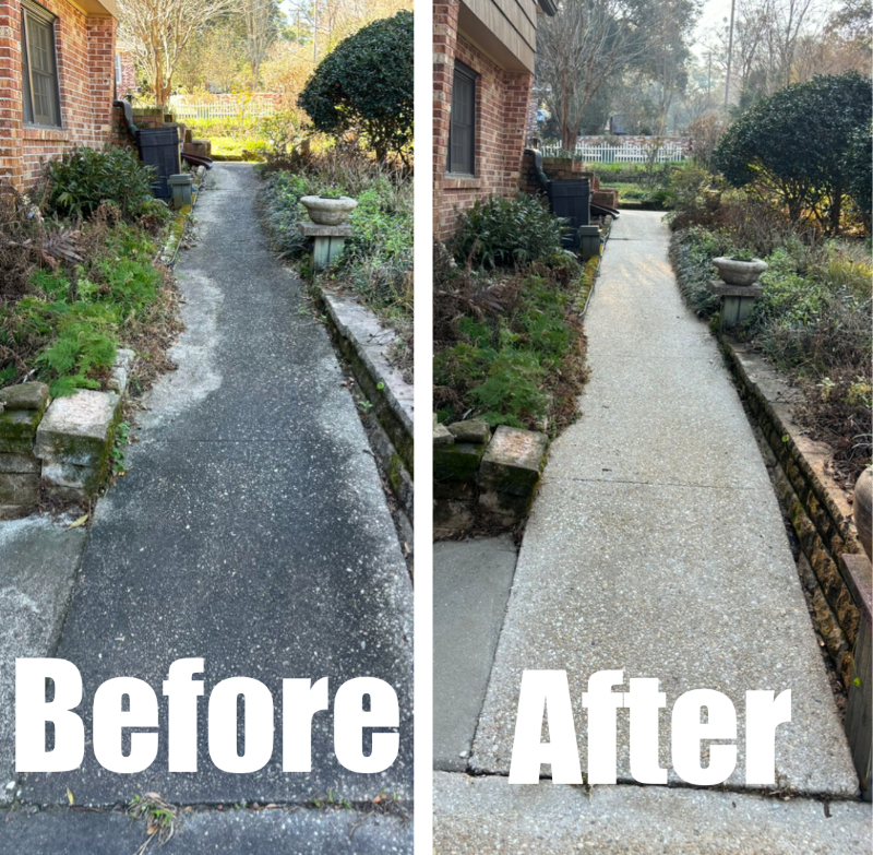 Increase your curb appeal with professional concrete cleaning in Pensacola Florida