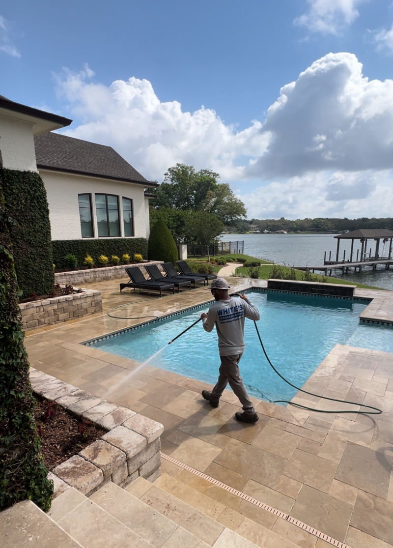 Stunning Property Wash/ Pool Deck Cleaning In East Hill, Pensacola Florida