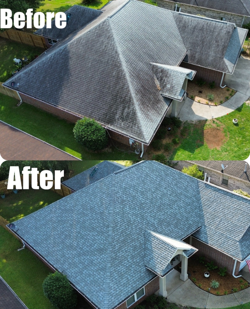 Unbelievable Roof Soft Washing in Pensacola Florida 